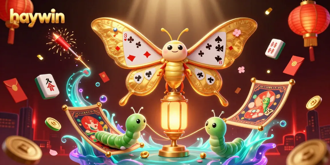 Experience the thrilling ambiance of haywin with vibrant casino-themed 3D illustrations and engaging gaming elements.