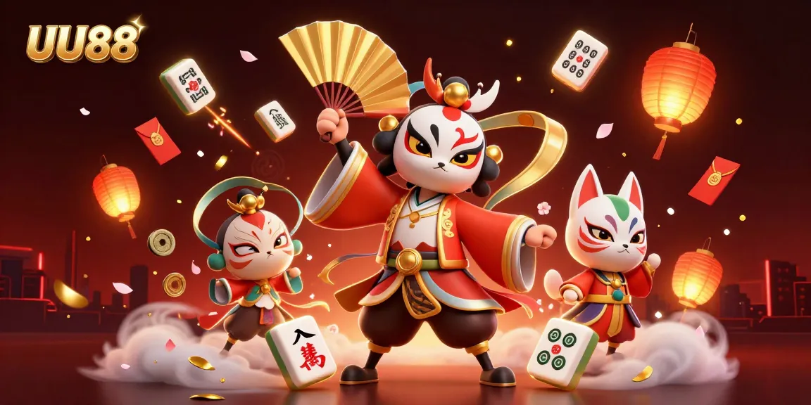 Experience thrilling gameplay at UU88 with stunning visuals of winning moments and vibrant casino elements.