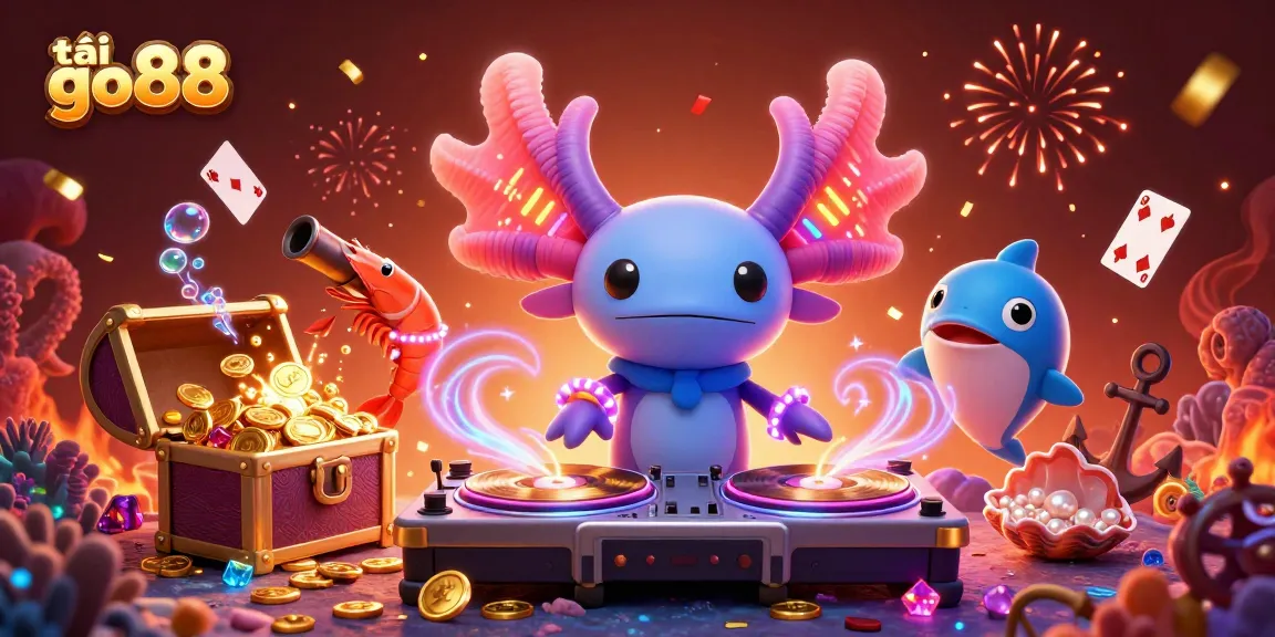 Engage in thrilling gaming experiences with tải go88, featuring vibrant casino scenes and lively underwater adventures.