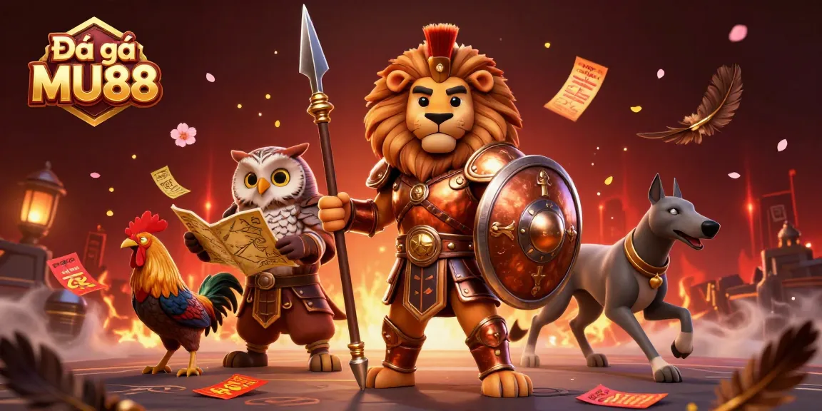 Witness the intense Đá gà MU88 arena where vibrant cockfights unfold.