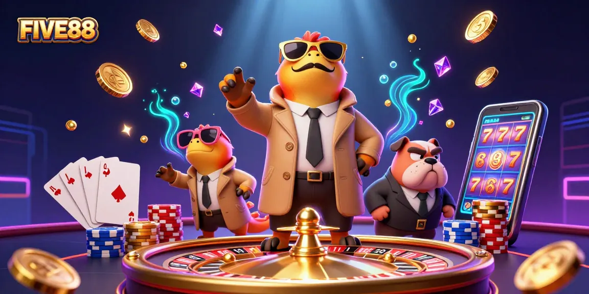 Experience the excitement at FIVE88's casino lounge with thrilling games and VIP moments.