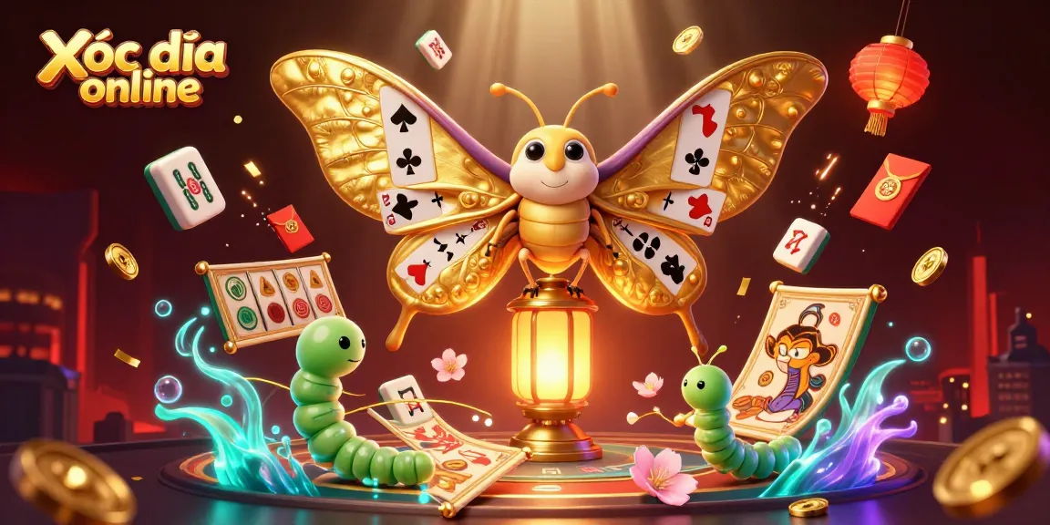 Experience excitement with xóc đĩa online featuring a unique 3D casino-inspired illustration.