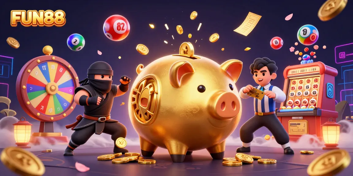 Experience the excitement of FUN88 with dynamic winnings and engaging casino elements.