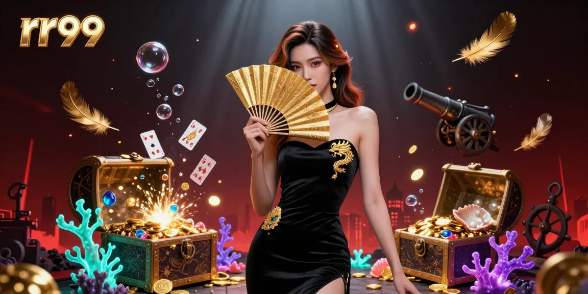 Experience thrilling games with rr99 amidst stunning underwater treasures and elegant atmosphere.
