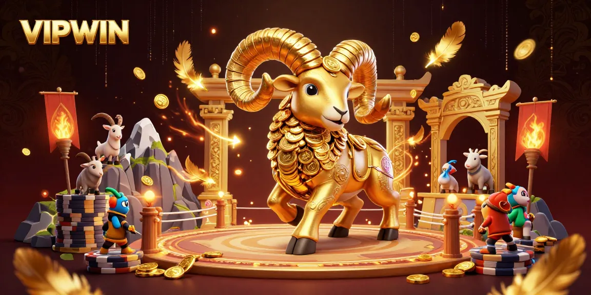 Experience thrilling gameplay with VIPWIN's dynamic 3D casino illustration showcasing action and excitement.