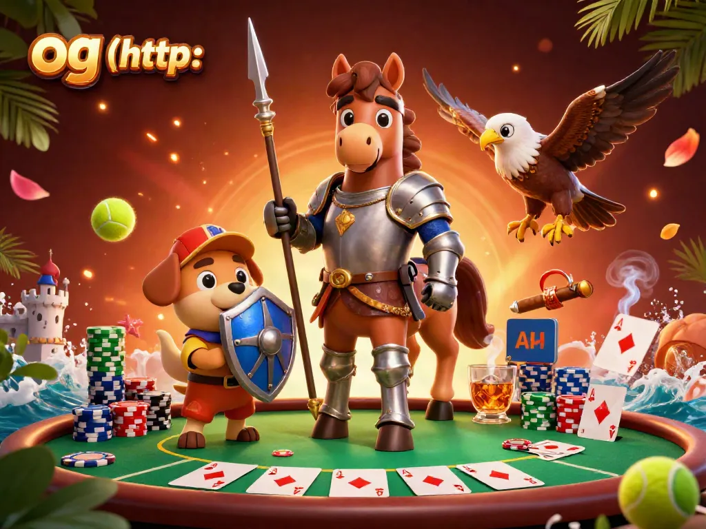 Engage with thrilling gameplay at og (http: while enjoying a lively poker scene featuring knights and casino elements.