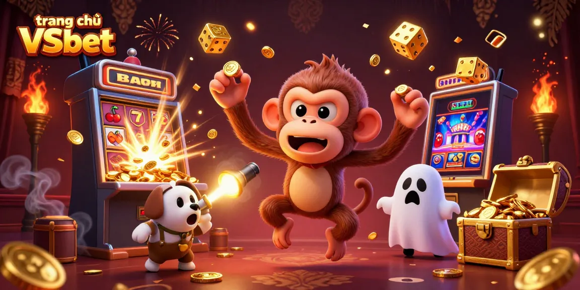 Experience thrilling gameplay at trang chủ VSbet, featuring a ghostly scene with playful casino elements.