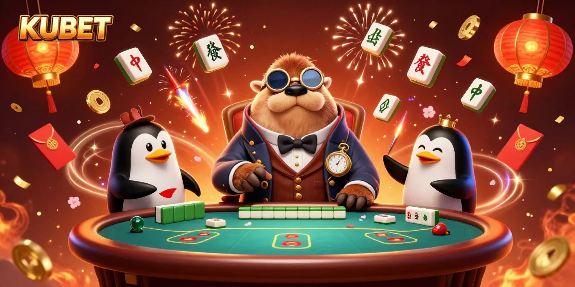 KUBET players enjoy an underwater poker game with unique characters, showcasing exciting casino elements.