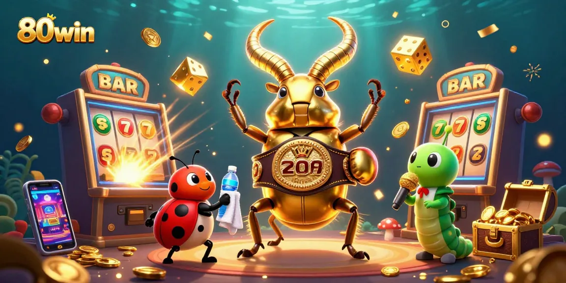 Experience the excitement of 80win with thrilling casino action and vibrant characters in a dynamic scene.