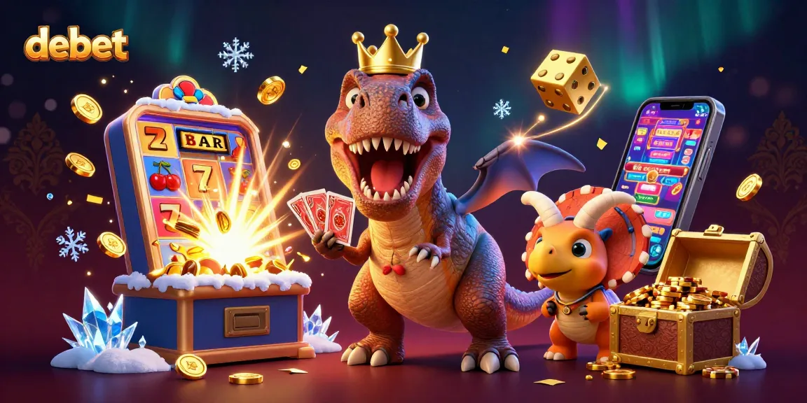 Experience the thrilling debet action with animated characters playing cards and stacking chips in a vibrant casino.