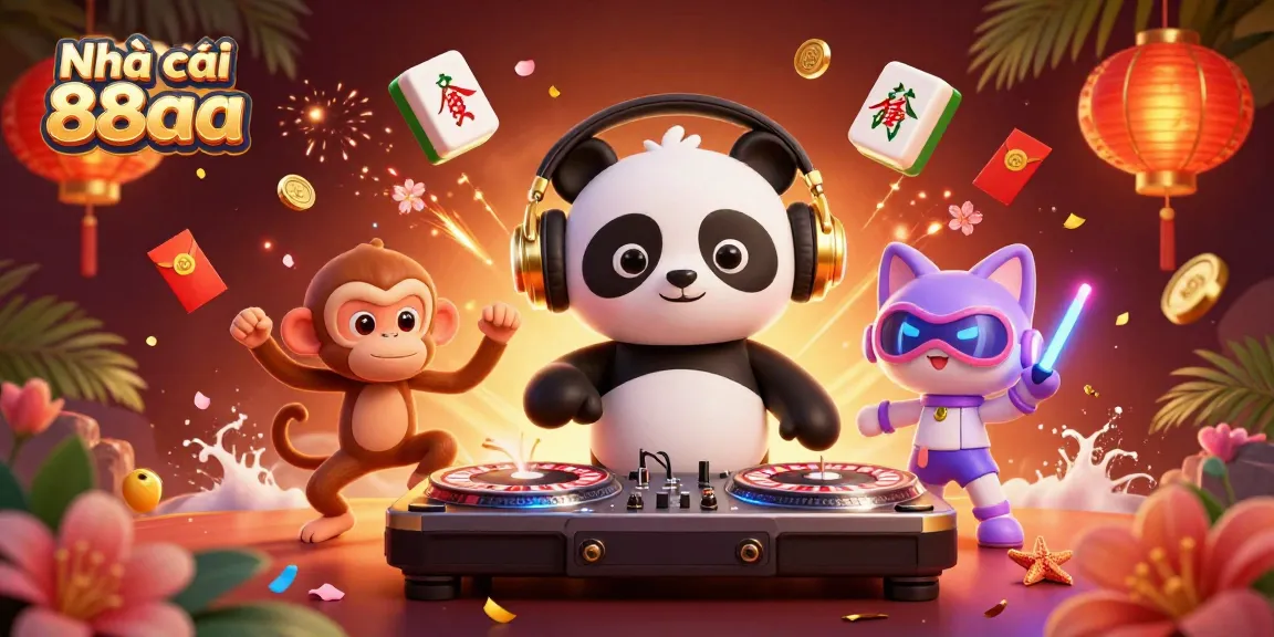 Experience thrilling games at Nhà cái 88aa with vibrant characters and dynamic casino elements.