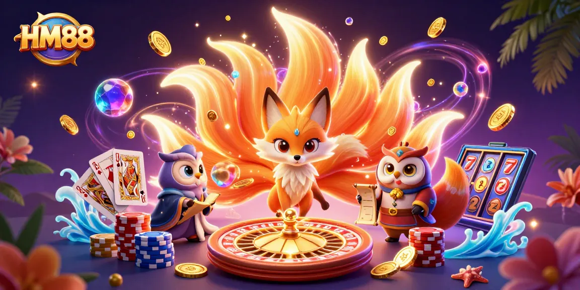 Experience thrilling casino action with HM88's vibrant gaming atmosphere!