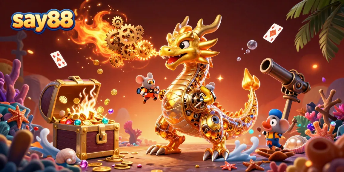 Experience thrilling wins at say88 with vibrant 3D casino gaming elements.