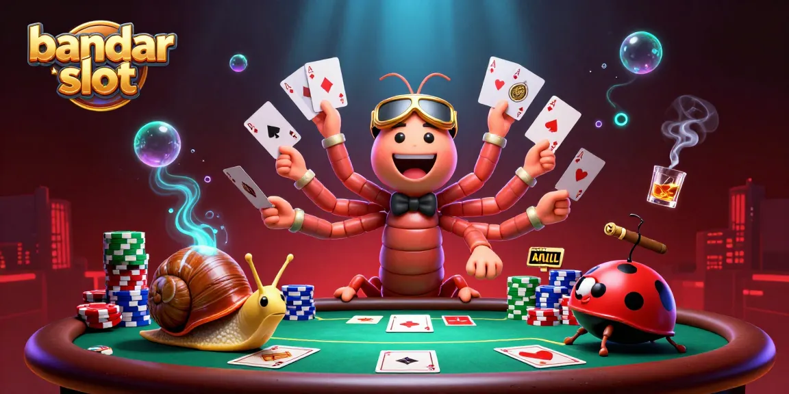Engage in bandar slot action with dynamic casino characters and vibrant gameplay elements.