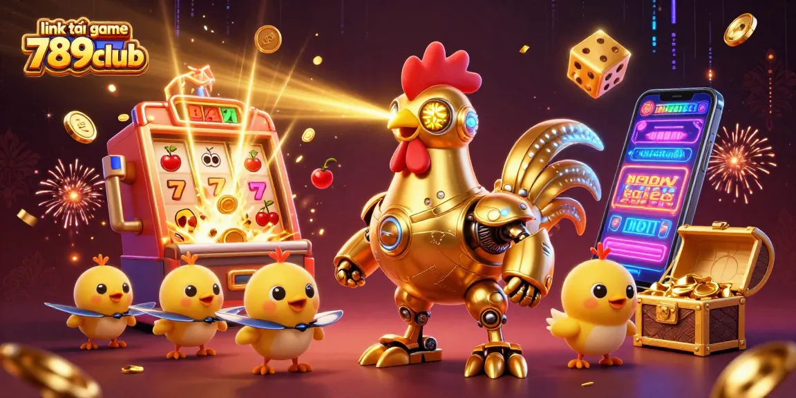 Experience the thrill with interactive elements in this vibrant gaming scene featuring link tải game 789club, showcasing casino excitement.