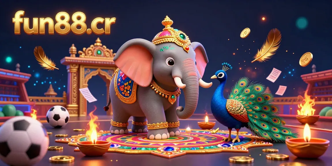 Engage in thrilling betting experiences with fun88cr at an Asian-themed sports betting scene.