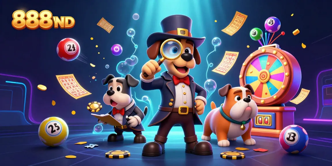 Engage with exciting 888VND gaming moments featuring colorful lottery balls and dynamic casino elements.