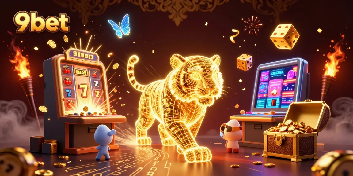 Experience thrilling wins at 9bet within a vibrant digital casino environment filled with slots and excitement.