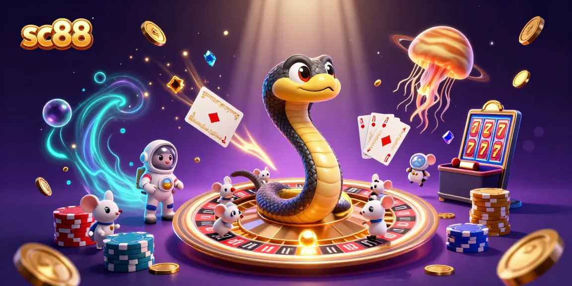 Experience thrilling bets with sc88 at a cosmic casino scene featuring interactive game elements.