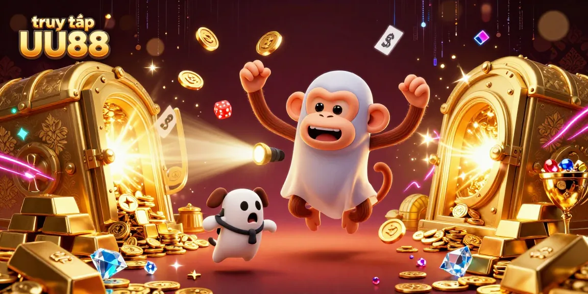 Experience exciting gameplay at truy cập UU88 with a lively casino scene filled with golden treasures.