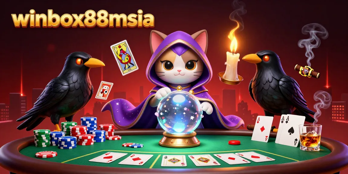 Winbox88msia offers thrilling poker gameplay with mystical characters and vibrant casino atmosphere.