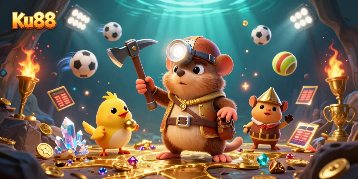 Experience thrilling gameplay at Ku88 with dynamic sports elements and vibrant casino visuals